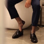 5 pairs xuedaili silk socks for men,mid knee style,sheer,more,formal stockings,mens thin dress socks